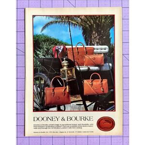 1989 Dooney & Bourke Leather Bags Vintage Print Ad